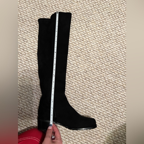 NEW! Stuart Weitzman suede black knee high boots - Picture 8 of 9